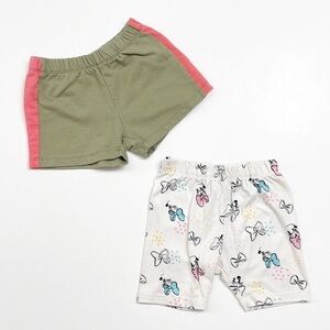 Disney Minnie Mouse and Young Hearts toddler girls shorts
